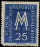 Germany 1957 Anagram 25 DM Blue Scott 366